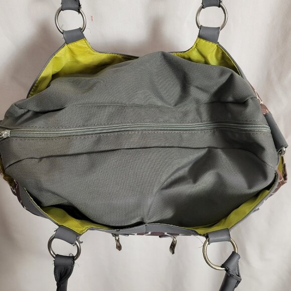 J.J. Cole Stone Arbor Satchel Diaper bag w/coin purse large tote storage - Picture 10 of 16